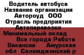 Водитель автобуса › Название организации ­ Автороуд, ООО › Отрасль предприятия ­ Автоперевозки › Минимальный оклад ­ 50 000 - Все города Работа » Вакансии   . Амурская обл.,Селемджинский р-н